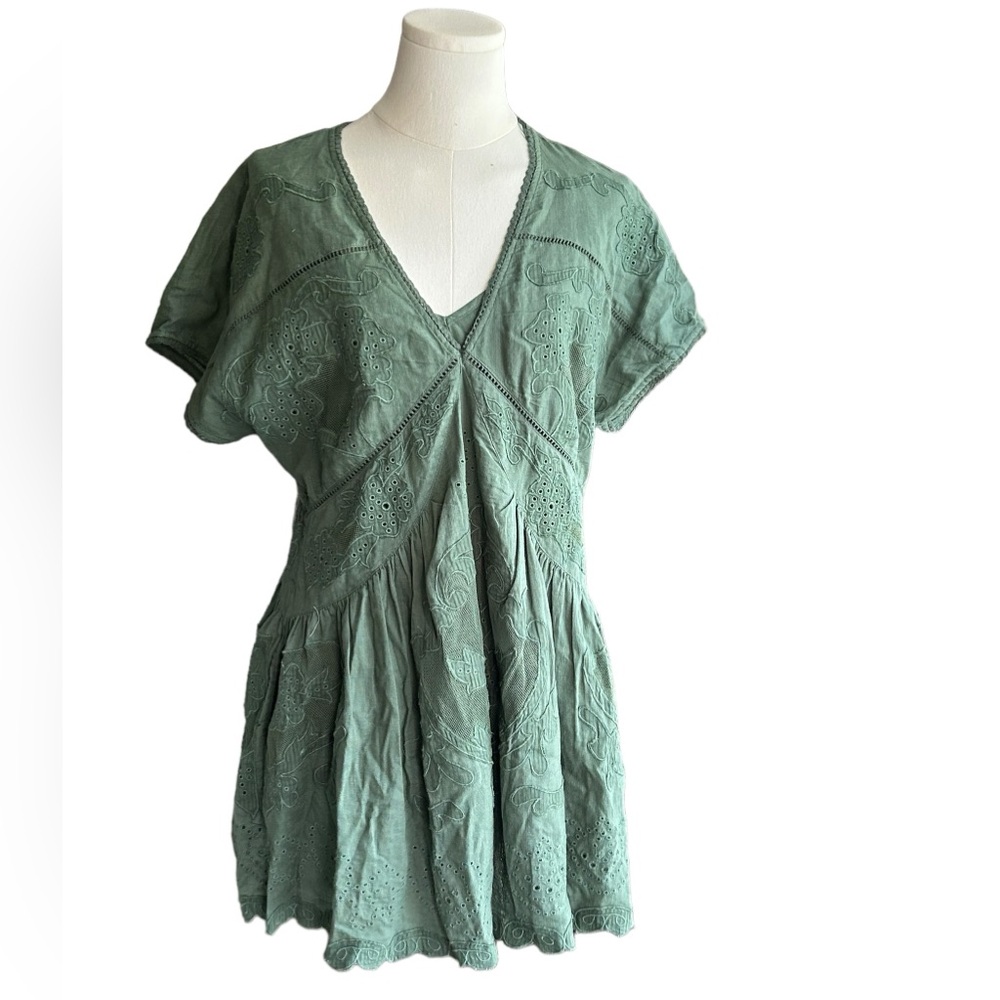 FREE PEOPLE NWT Daylight Mini Dress in Seaspray Size XS